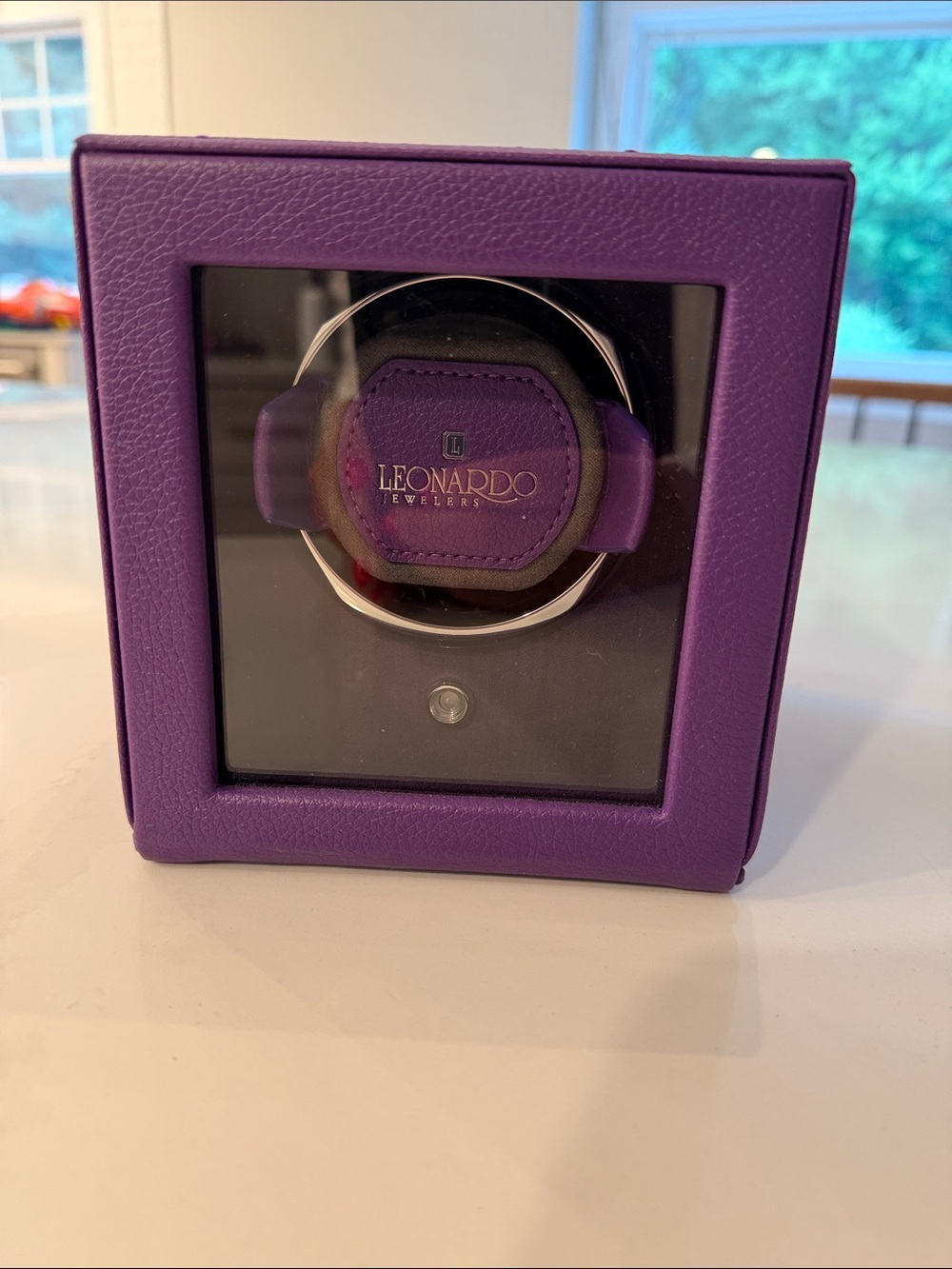 WOLF Purple Single Watch Winder Case